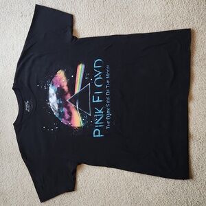 Pink Floyd Unisex Dark Side of the Moon Black Short Sleeve Tee Size Large